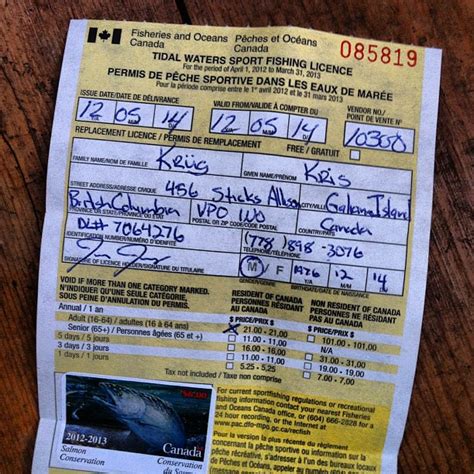 tidal water fishing license online.